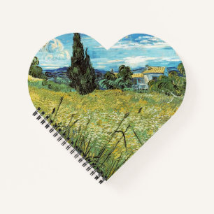 Green Wheat Field Vincent van Gogh Notebook