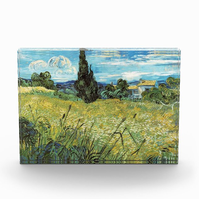 Green Wheat Field  Vincent van Gogh  Photo Block (Front)