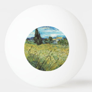 Green Wheat Field Vincent van Gogh Ping Pong Ball