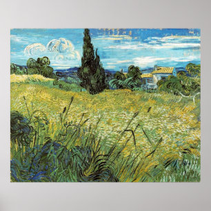 Green Wheat Field  Vincent van Gogh Poster