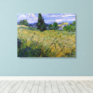Green Wheat Field with Cypress by Vincent van Gogh Canvas Print