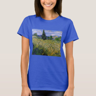 Green Wheat Field with Cypress by Vincent van Gogh T-Shirt