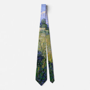Green Wheat Field with Cypress by Vincent van Gogh Tie
