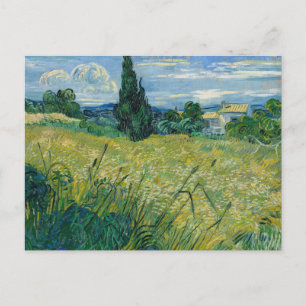 Green Wheat Field with Cypress   Vincent van Gogh Postcard