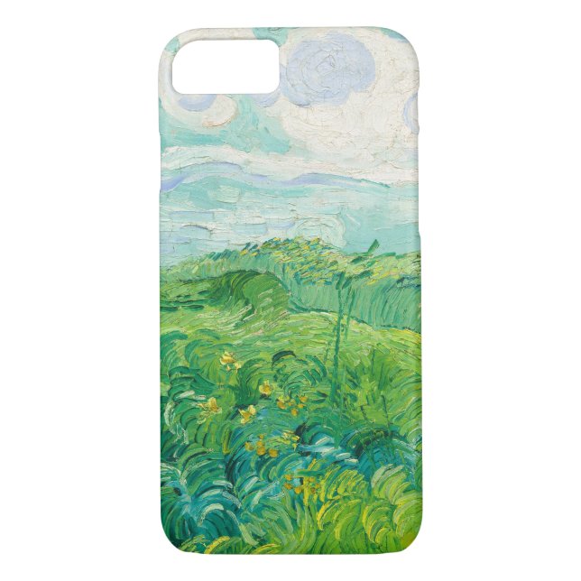 Green Wheat Fields Auvers(F807) Van Gogh Fine Art Case-Mate iPhone Case (Back)