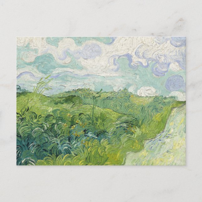 Green Wheat Fields, Auvers | Vincent van Gogh Postcard (Front)