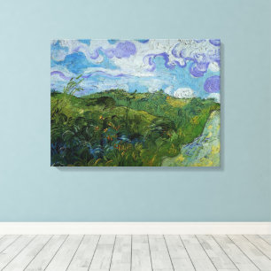 Green Wheat Fields by Vincent van Gogh Canvas Print