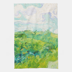 Green Wheat Fields, Van Gogh Tea Towel
