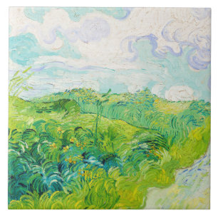 Green Wheat Fields, Van Gogh Tile