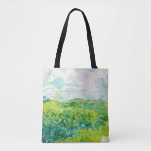 Green Wheat Fields, Van Gogh Tote Bag