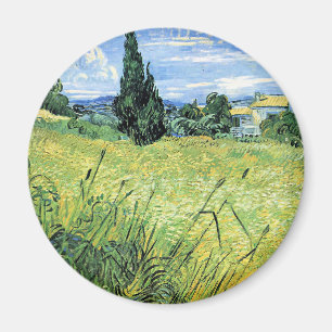Green Wheatfield with Cypress, Magnet