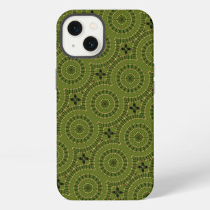 Green Wheel Mandala iPhone 13 Case