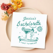 Green Whimsical Hand drawn Funky Bachelorette