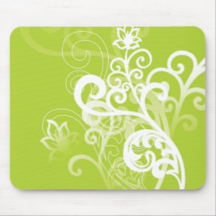Green Whimsy Mouse Mat