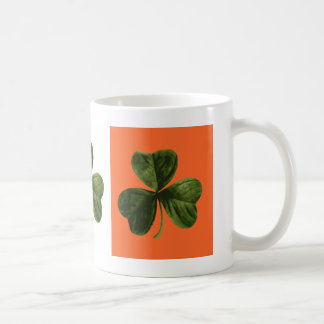 Green,White and Orange Clover Mug
