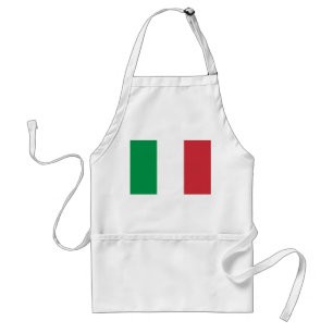 Green White and Red Italian Flag Colours Standard Apron
