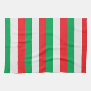 Green, white and red - Italian flag Tea Towel