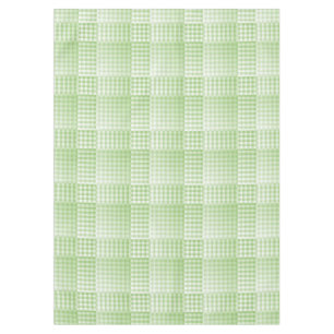 Green White Checker Abstract Pattern Tablecloth
