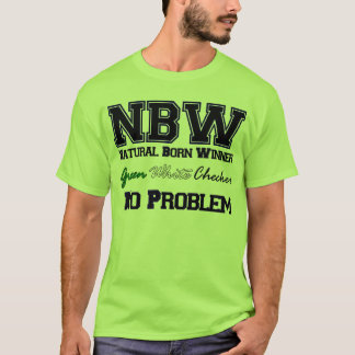 Green,White, Chequered T-Shirt