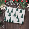 Green White Christmas Tree Wrapping Paper