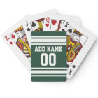Green White Football Jersey Custom Name Number