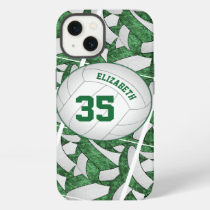 green white gifts team spirit girls volleyball iPhone 13 case