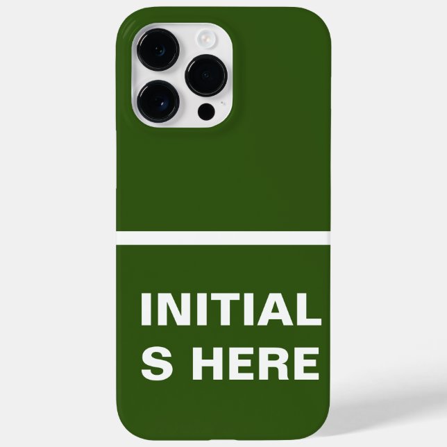 Green & white iphone 14 pro max case (Back)