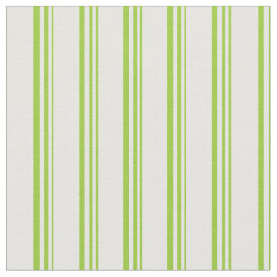 Green & White Lines Pattern Fabric