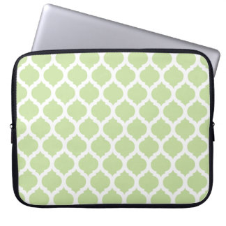 Green & White Moroccan Laptop Sleeve