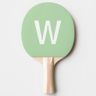 Green & white Personalised Ping Pong Ball Paddle
