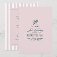 Green & White Striped Last Swing Before the Ring