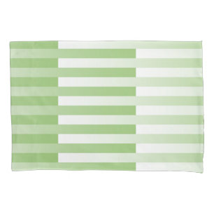 Green White Striped Pattern Pillowcase