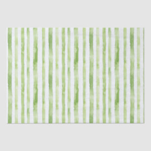 Green White Stripes Beach Birthday Tissue Paper
