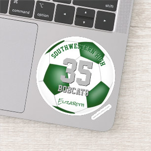 green white team colours boys girls soccer