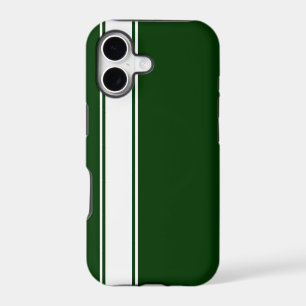 Green & White Team Jersey Stripe iPhone 5s Case