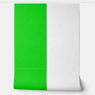 Green White Vertical Big Stripes Pattern Wallpaper