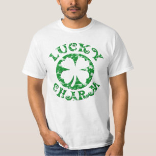 Green/White Vintage Lucky Charm T-Shirt