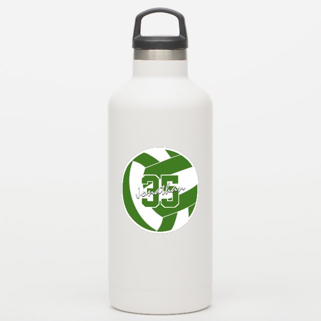 green white volleyball team colours  (Waterbottle)