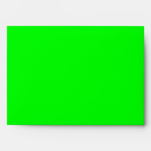 Green/White Wood Grain Wedding Envelope (Front)