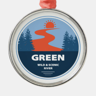Green Wild And Scenic River Metal Tree Decoration