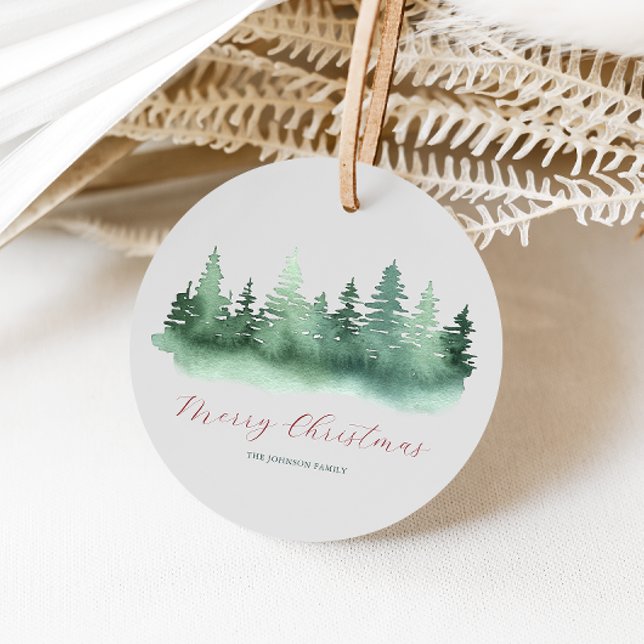 Green Wild Forest Christmas Trees Ornament (Creator Uploaded)