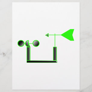 Green Wind Speed and Weather Vane