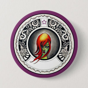 Green Witch 7.5 Cm Round Badge