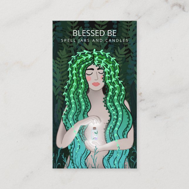 Green Witch Business Card (Front)