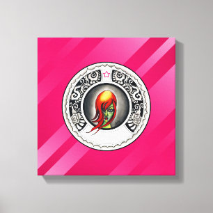 Green Witch Canvas Print