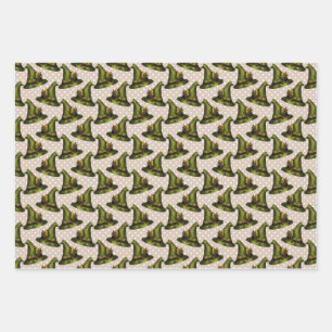 Green Witch Cottage Core  Wrapping Paper Sheet