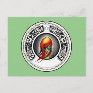 Green Witch Postcard