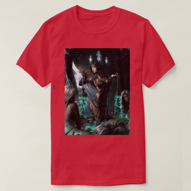 Green Witches POster T-Shirt (Design Front)