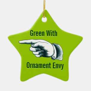 Green with Envy Ceramic Tree Decoration