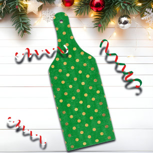 Green with Gold Glitter Dots Cutting Board
